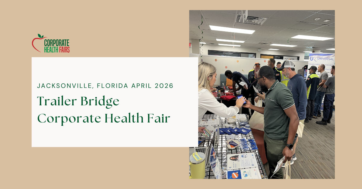 3rd annual corporate health fair in Jacksonville at Trailer Bridge offices.