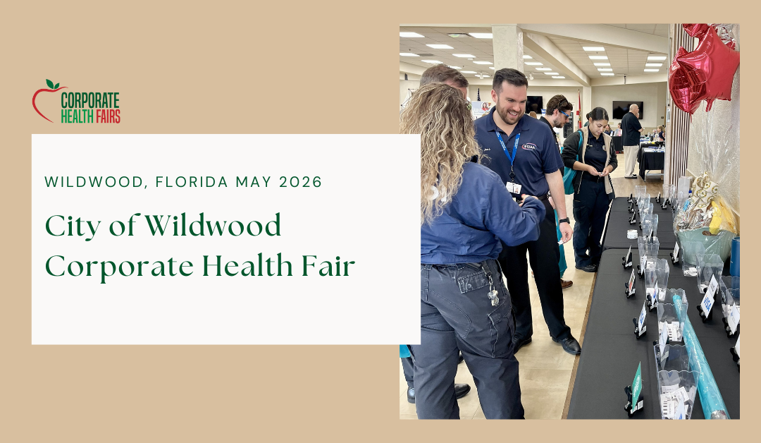 On-site wellness events Orlando City of Wildwood health fair raffle table